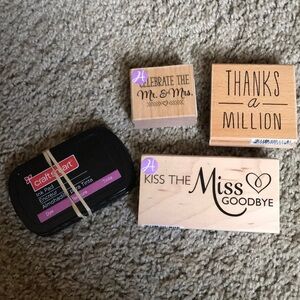 3 stamps & pad No offers. Final